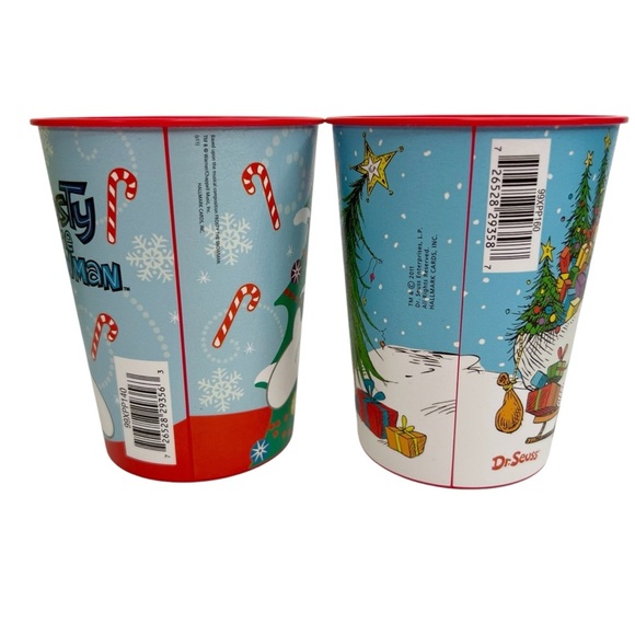 Lot of 4 Technimark Christmas Plastic Cups: Toy Story, Grinch, Peanuts, Frosty - Picture 5 of 9